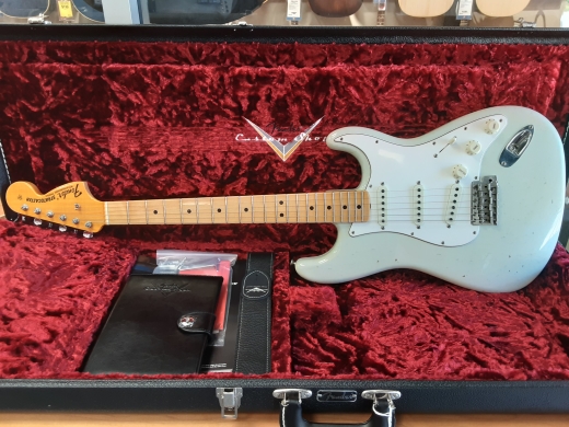 Fender Custom Shop 69 Journeyman Relic Stratocaster Aged Sonic Blue 4
